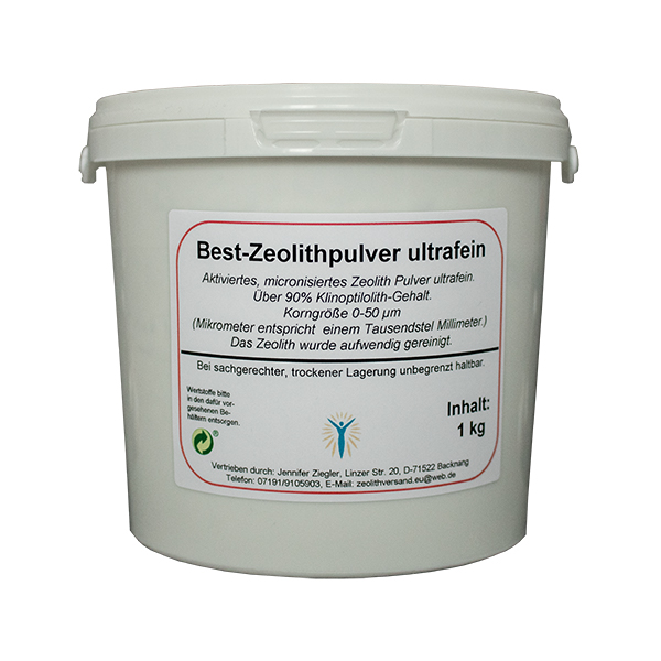 Bild 1 von Zeolith-Pulver  reines Naturprodukt 1 kg ø 27µm
